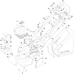 harrier-41-412-lawnmower harrier-41-lawnmowers part diagram