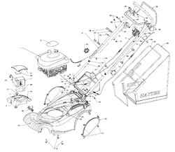 harrier-41-412-lawnmower harrier-41-lawnmowers part diagram