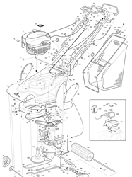 harrier-41-413-lawnmower harrier-41-lawnmowers part diagram
