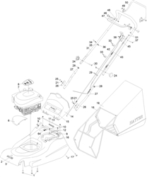 harrier-48-autodrive harrier-48-lawnmowers part diagram