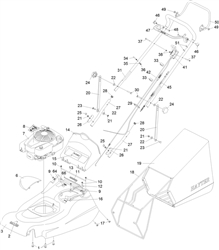 harrier-48-pro-autodrive harrier-48-lawnmowers part diagram