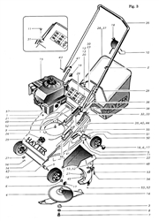 hunter-41 hunter-lawnmowers part diagram