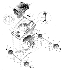 hunter-41 hunter-lawnmowers part diagram
