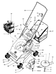 hunter-41 hunter-lawnmowers part diagram
