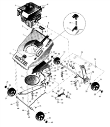 hunter-41 hunter-lawnmowers part diagram