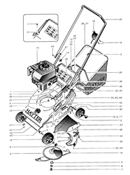 hunter-41 hunter-lawnmowers part diagram