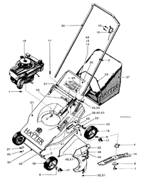 hunter-41 hunter-lawnmowers part diagram