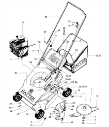 hunter-41 hunter-lawnmowers part diagram