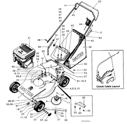 hunter-46 hunter-lawnmowers part diagram