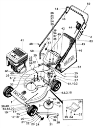hunter-46 hunter-lawnmowers part diagram