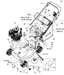 hunter-46 hunter-lawnmowers part diagram