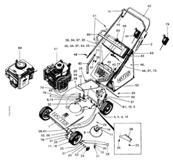hunter-46 hunter-lawnmowers part diagram