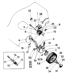hunter-46 hunter-lawnmowers part diagram