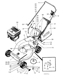 hunter-46 hunter-lawnmowers part diagram