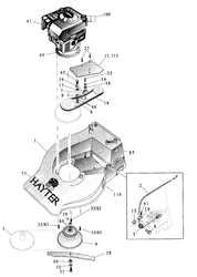 hunter-46 hunter-lawnmowers part diagram