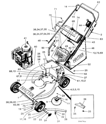 hunter-54 hunter-lawnmowers part diagram