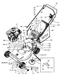 hunter-54 hunter-lawnmowers part diagram