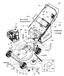 hunter-54 hunter-lawnmowers part diagram