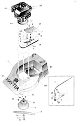 hunter-54 hunter-lawnmowers part diagram