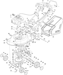 motif-48-autodrive hayter-petrol-rotary-mowers part diagram