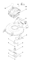 r53-recycling-lawnmower r53-recycling-lawnmowers part diagram