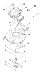 r53-recycling-lawnmower r53-recycling-lawnmowers part diagram