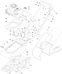 spirit-41-wheeled spirit-lawnmowers part diagram