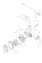 husqvarna-135-chainsaw husqvarna-petrol-chainsaws part diagram
