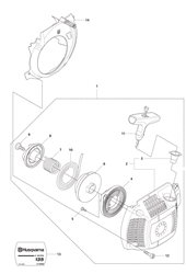 husqvarna-135-chainsaw husqvarna-petrol-chainsaws part diagram