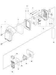 husqvarna-150bt-back-pack husqvarna-blowervacs part diagram