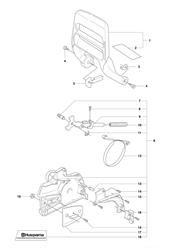 husqvarna-353-chainsaw husqvarna-petrol-chainsaws part diagram