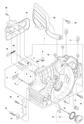 husqvarna-445e-chainsaw husqvarna-petrol-chainsaws part diagram
