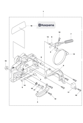 husqvarna-445e-chainsaw husqvarna-petrol-chainsaws part diagram