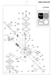 husqvarna-445e-chainsaw husqvarna-petrol-chainsaws part diagram