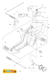 husqvarna-445e-chainsaw husqvarna-petrol-chainsaws part diagram