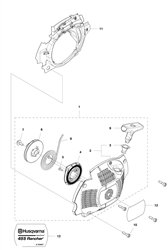 husqvarna-455-rancher-chainsaw husqvarna-petrol-chainsaws part diagram