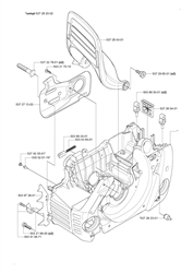 husqvarna-460-chainsaw husqvarna-petrol-chainsaws part diagram