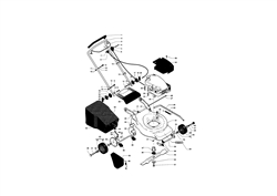 husqvarna-r147-lawnmower husqvarna-petrol-rotary-mowers part diagram