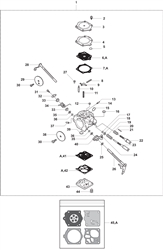 k1250-rail power-cutters part diagram