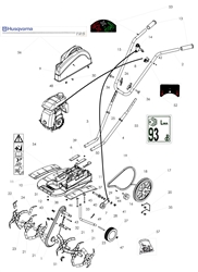 t25 husqvarna-cultivators--rotavators part diagram