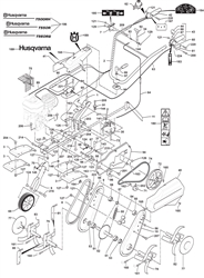 t560rs-pneumatic husqvarna-cultivators--rotavators part diagram