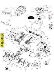 tb1000 husqvarna-cultivators--rotavators part diagram
