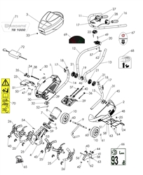 tb1000 husqvarna-cultivators--rotavators part diagram