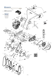tf224 husqvarna-cultivators--rotavators part diagram
