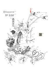 tf536 husqvarna-cultivators--rotavators part diagram