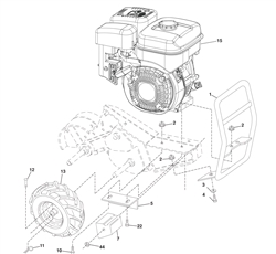 tr430 husqvarna-cultivators--rotavators part diagram