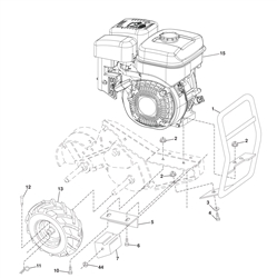 tr460-dual husqvarna-cultivators--rotavators part diagram