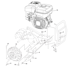 tr460-dual husqvarna-cultivators--rotavators part diagram