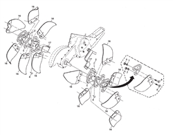 tr460-dual husqvarna-cultivators--rotavators part diagram