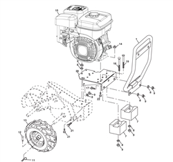 tr530 husqvarna-cultivators--rotavators part diagram